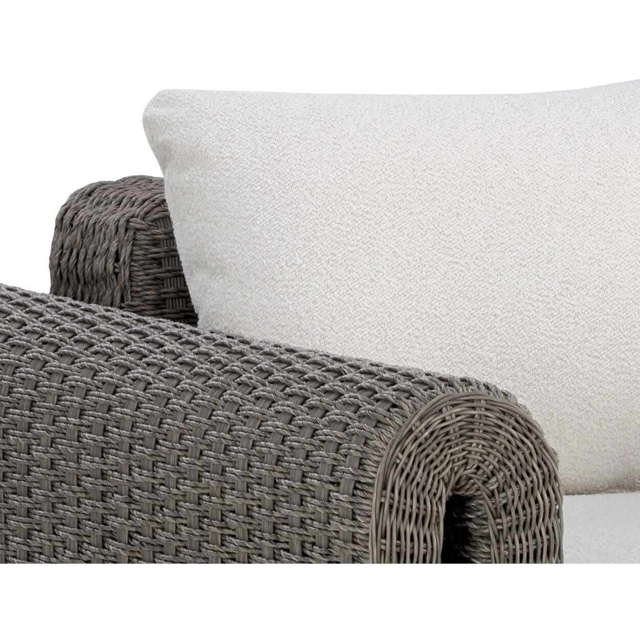 Tibi Grey / Louis Cream Outdoor Lounge Chair